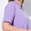 Μπλούζα πόλο basic σε ίσια γραμμή με γιακά και κουμπιά