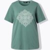 Μπλούζα σε γραμμή Α με τύπωμα στο στήθος