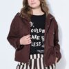 Μπουφάν oversized σε boxy fit με τσέπες