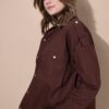 Μπουφάν oversized σε boxy fit με τσέπες
