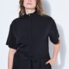 Ολόσωμη φόρμα oversized με γιακά και φερμουάρ