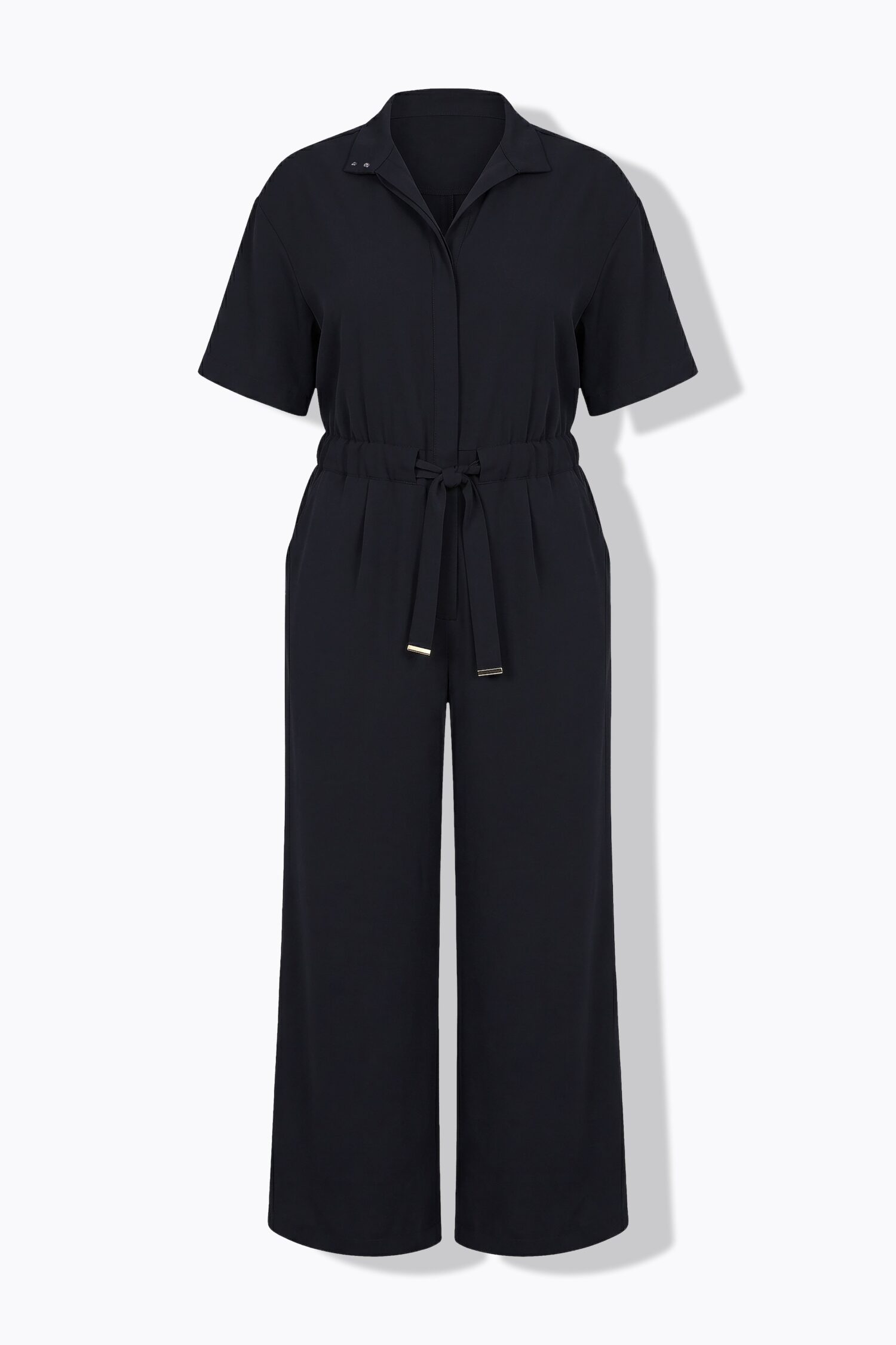 Ολόσωμη φόρμα oversized με γιακά και φερμουάρ