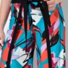 Παντελόνα κρουαζέ με ελαστική μέση και δέσιμο