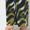 Παντελόνα με animal print και φαρδύ τελείωμα