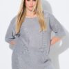 Πουλόβερ oversized από απαλή, λεπτή πλέξη με διακριτικά στρας