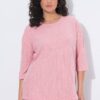 Πουλόβερ oversized, από λεπτής πλέξης ύφασμα με ριμπ υφή
