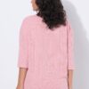 Πουλόβερ oversized, από λεπτής πλέξης ύφασμα με ριμπ υφή