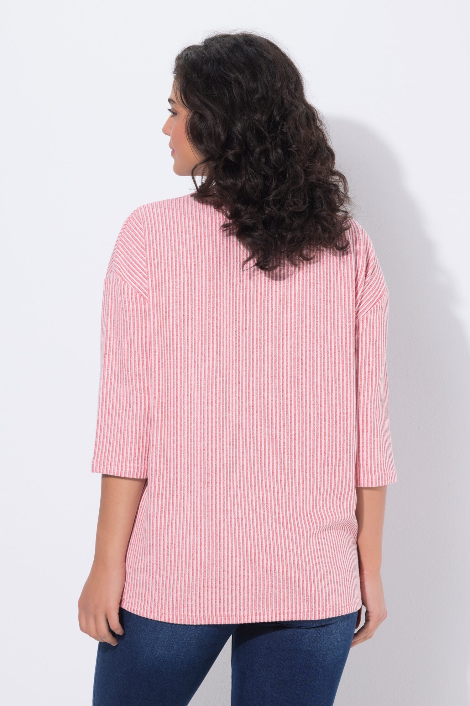 Πουλόβερ oversized, από λεπτής πλέξης ύφασμα με ριμπ υφή