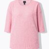 Πουλόβερ oversized, από λεπτής πλέξης ύφασμα με ριμπ υφή