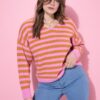 Πουλόβερ σε boxy fit με λαιμόκοψη V