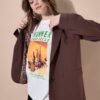 Σακάκι oversized με λεοπάρ επένδυση