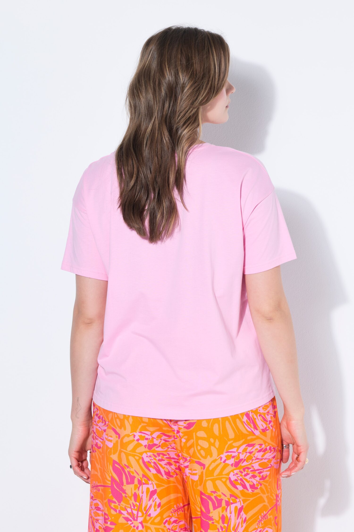 T-shirt oversized με τύπωμα "Can we stay forever?"