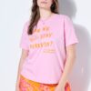 T-shirt oversized με τύπωμα "Can we stay forever?"