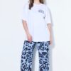 T-shirt oversized με τύπωμα PORTO BEACH