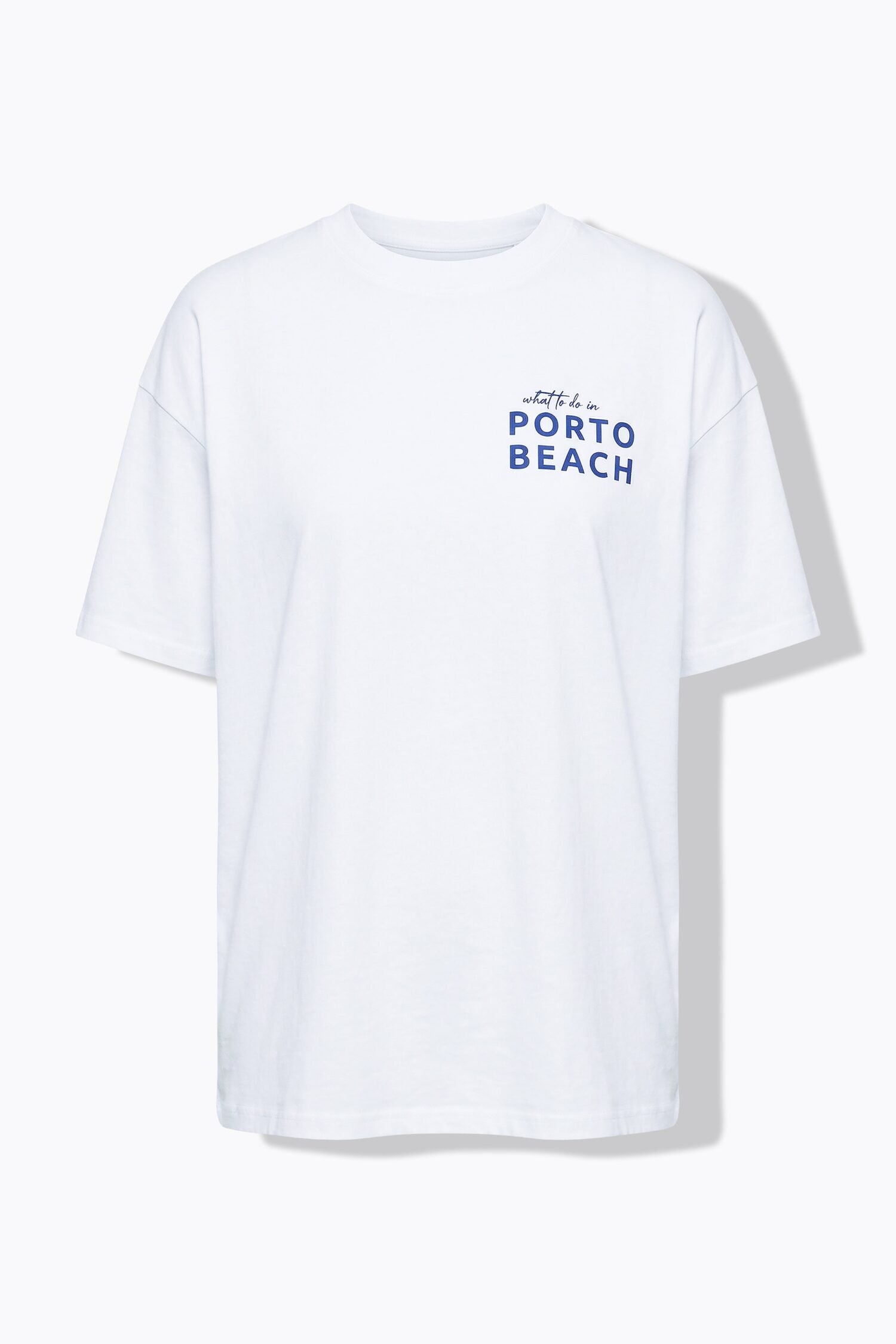 T-shirt oversized με τύπωμα PORTO BEACH