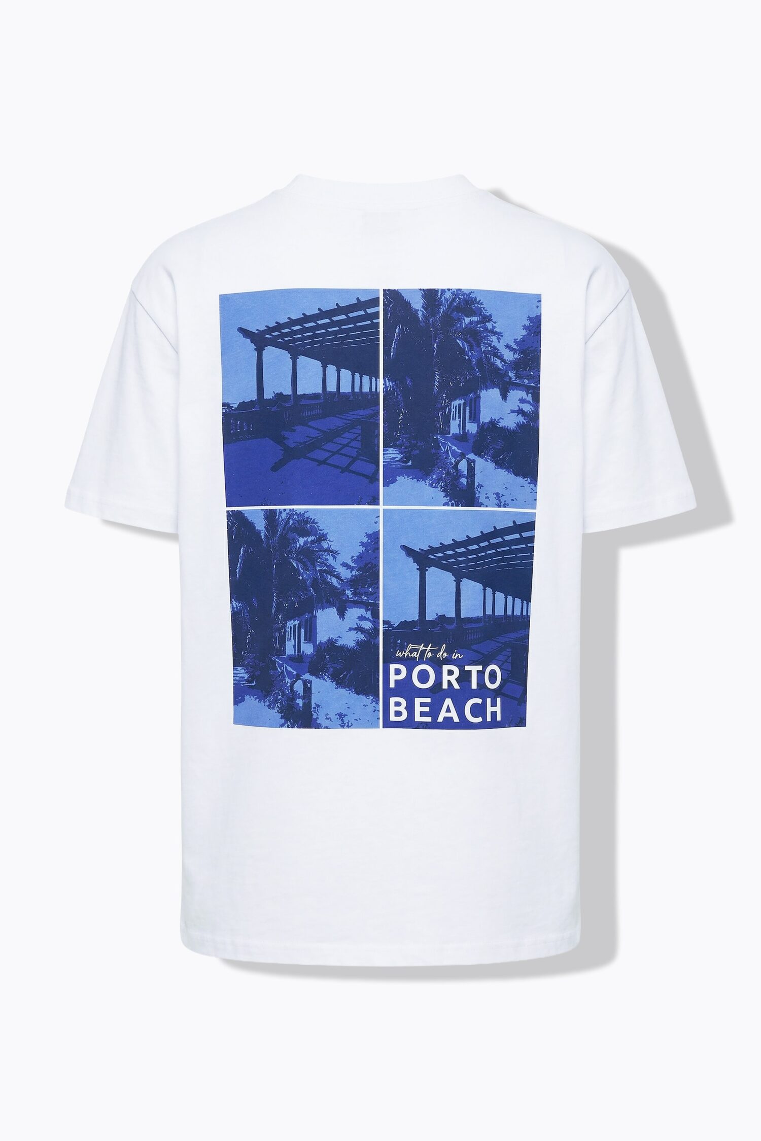 T-shirt oversized με τύπωμα PORTO BEACH