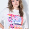 T-shirt oversized με τύπωμα Summer