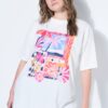 T-shirt oversized με τύπωμα Summer