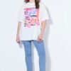 T-shirt oversized με τύπωμα Summer