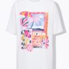 T-shirt oversized με τύπωμα Summer