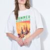 T-shirt oversized με τύπωμα Summer mood