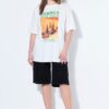 T-shirt oversized με τύπωμα Summer mood