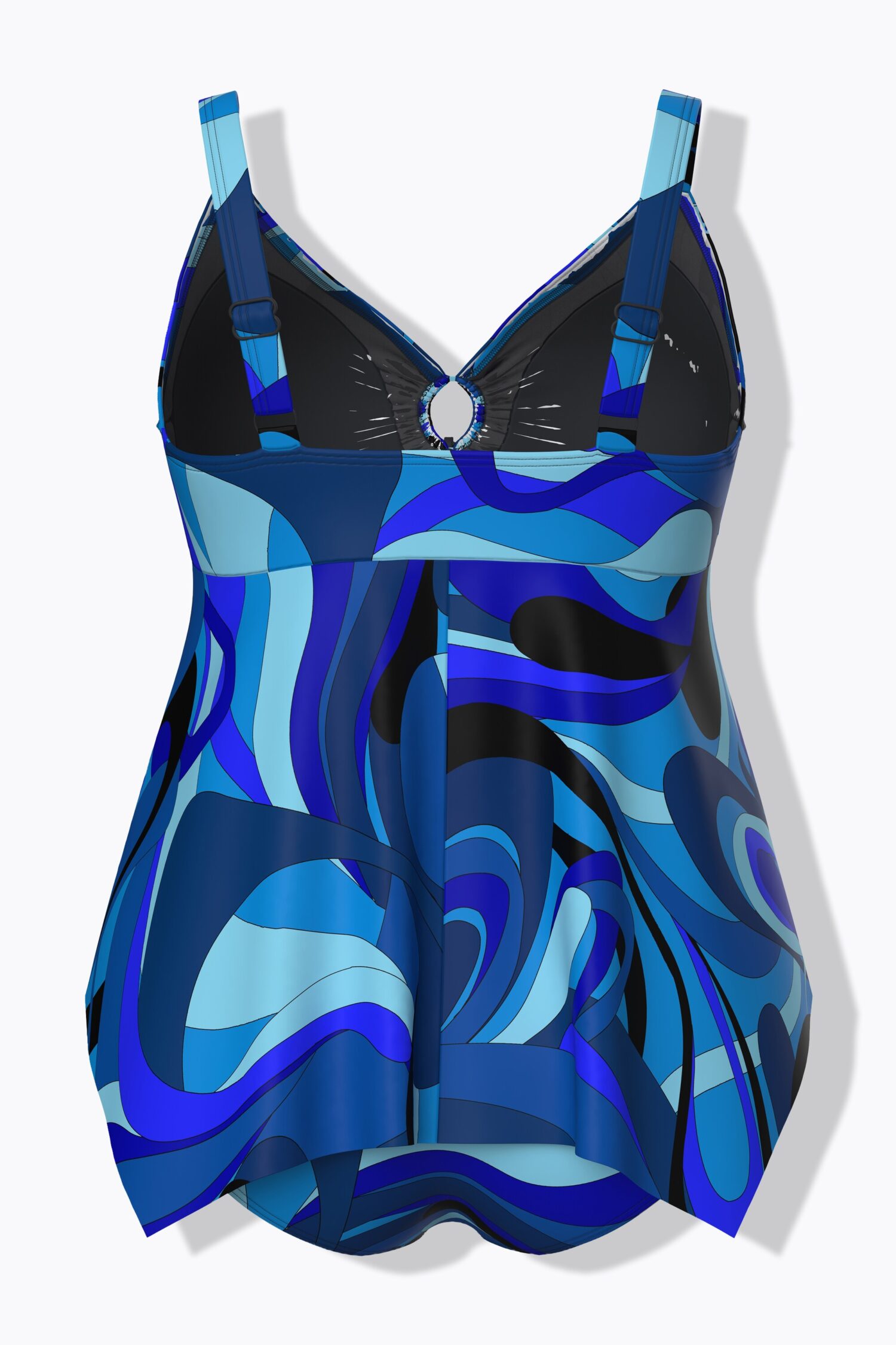 Τανκίνι σετ με wavy print
