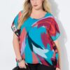 Τουνίκ oversized με layers και κοντά μανίκια