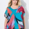 Τουνίκ oversized με layers και κοντά μανίκια