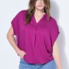 Τουνίκ oversized με όρθιο γιακά και λαιμόκοψη V
