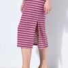 Φόρεμα ελαφρώς oversized με ανάγλυφο, ριγέ σχέδιο