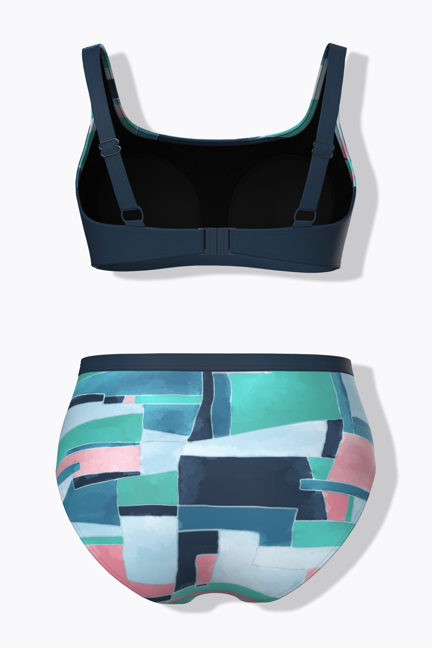 Μπικίνι με μαλακά cups και ρυθμιζόμενες τιράντες