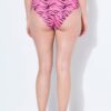 Μπικίνι σλιπ ψηλόμεσο με animal print