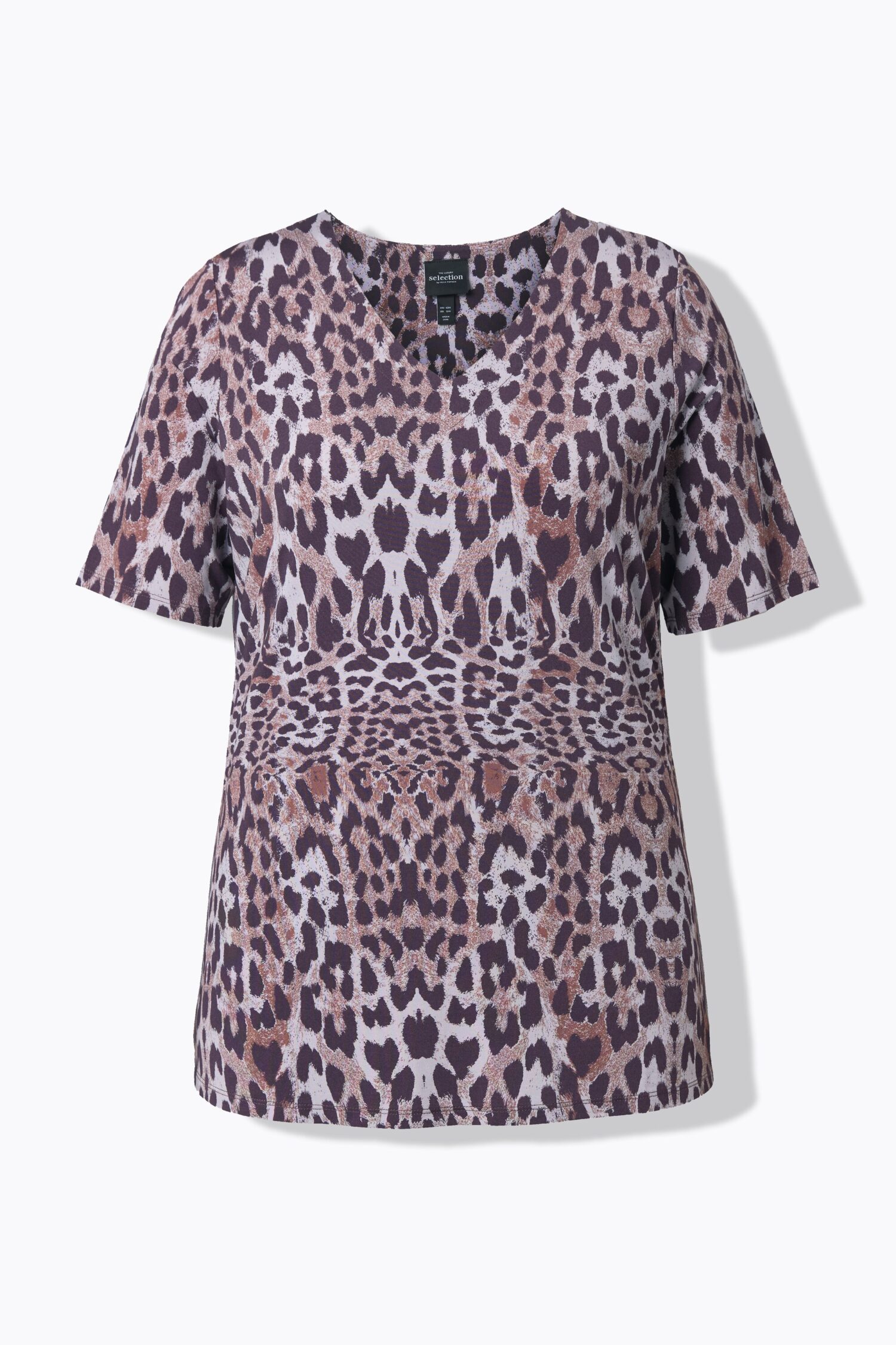 Μπλούζα με κλασική εφαρμογή και animal print