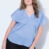Μπλούζα oversized με γυαλιστερή λάμψη