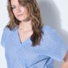 Μπλούζα oversized με γυαλιστερή λάμψη