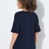 Μπλούζα oversized με στρογγυλή λαιμόκοψη και κοντά μανίκια