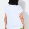 Μπλούζα oversized με στρογγυλή λαιμόκοψη, στρας και σχέδιο