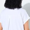 Μπλούζα oversized με στρογγυλή λαιμόκοψη, στρας και σχέδιο