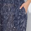 Παντελόνα φαρδιά με ελαστική μέση και animal print
