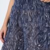 Παντελόνα φαρδιά με ελαστική μέση και animal print