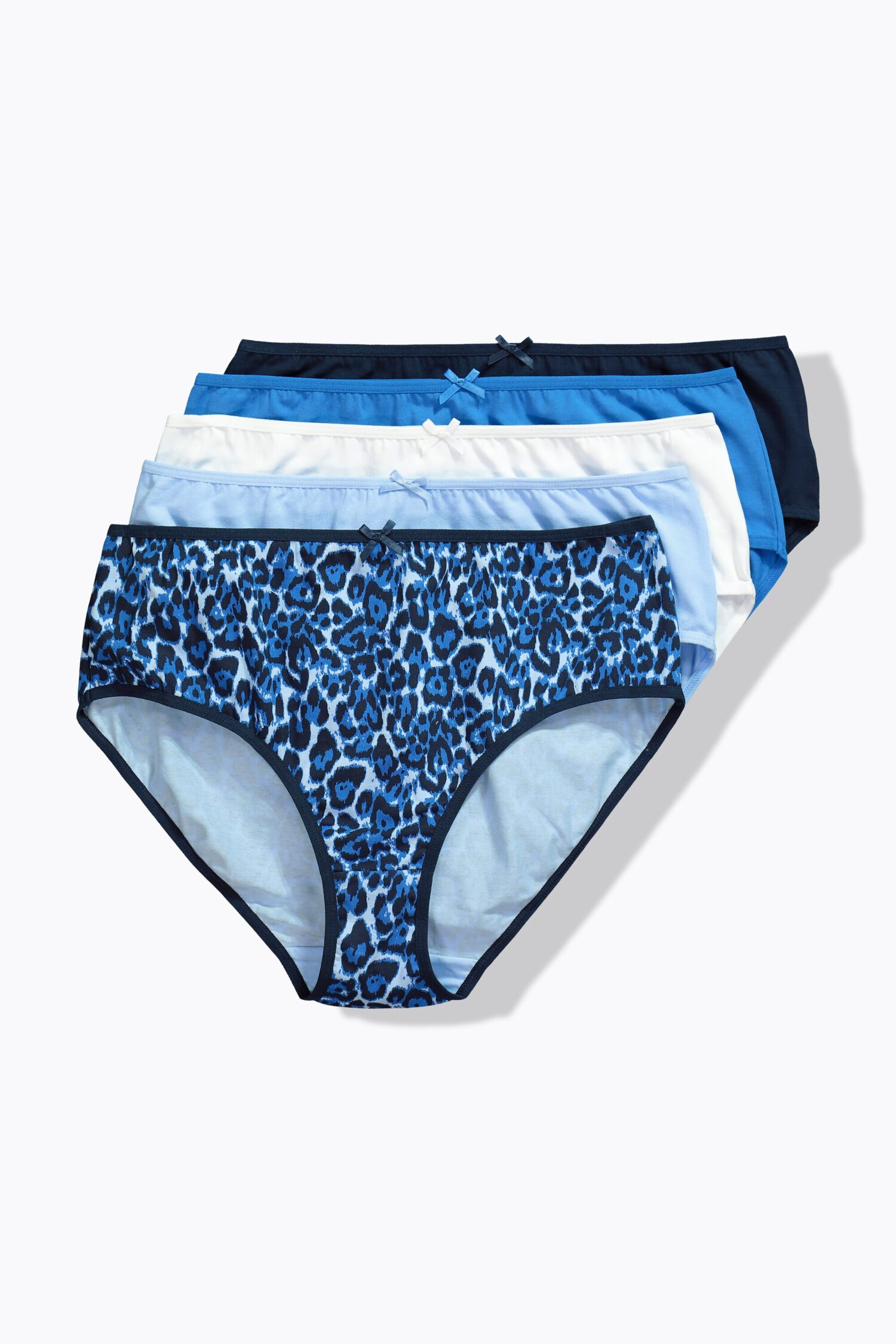 Σλιπ μίντι σε συσκευασία 5 τεμαχίων, animal print/μονόχρωμα