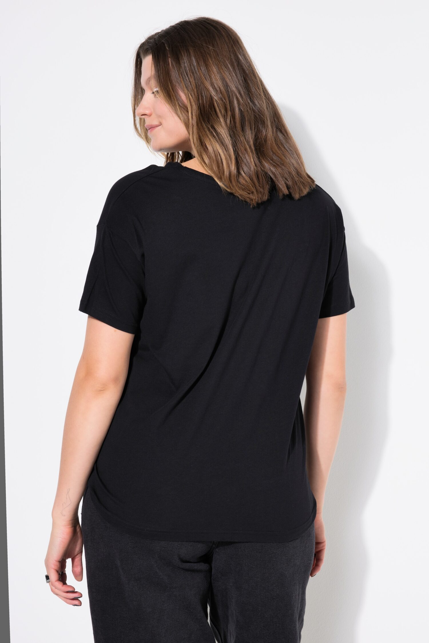 T-shirt Basic με στρογγυλή λαιμόκοψη
