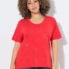 T-shirt oversized, κοντομάνικο με κέντημα ocean