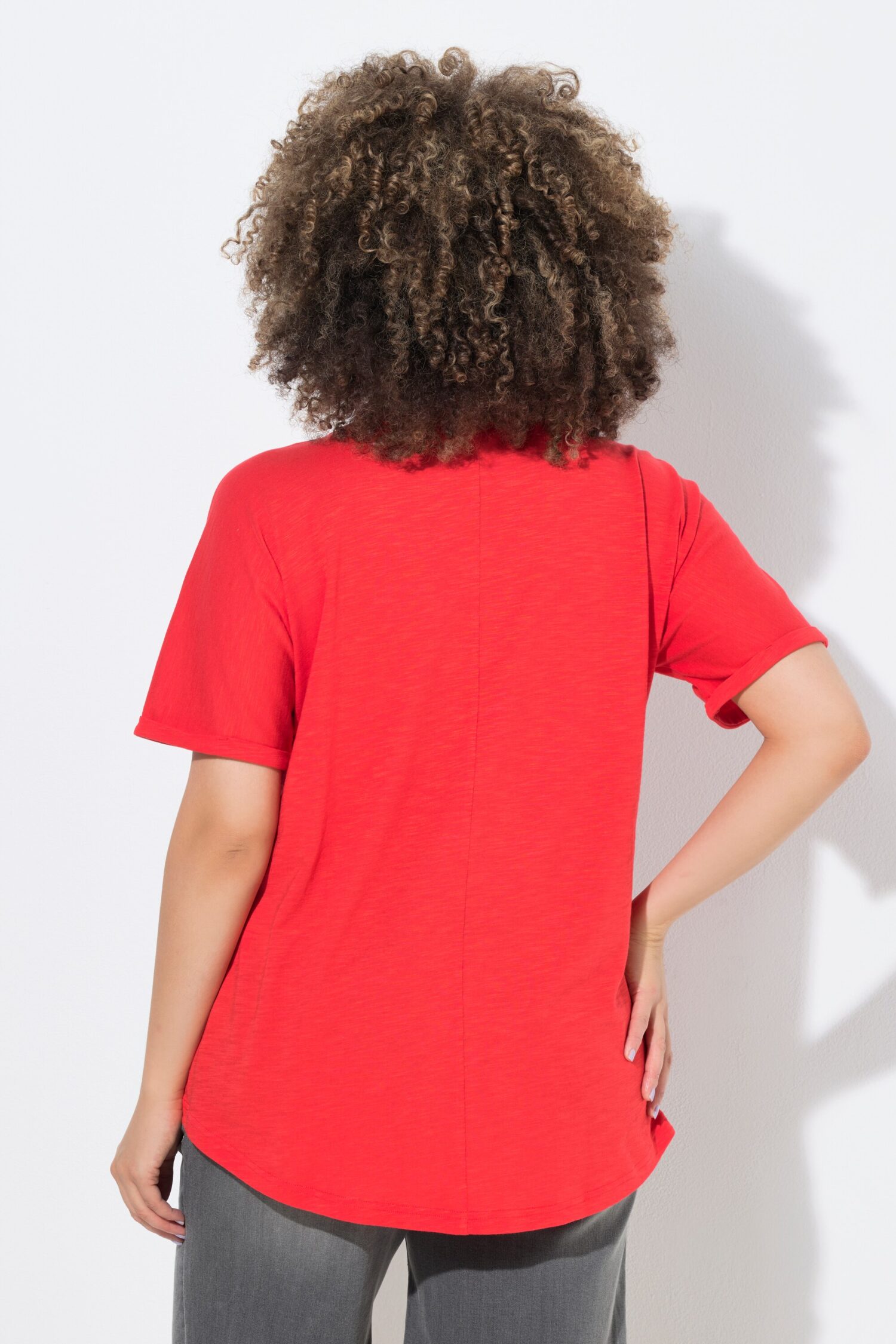 T-shirt oversized, κοντομάνικο με κέντημα ocean