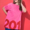T-shirt oversized με σχέδιο 2015
