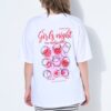 T-shirt oversized με τύπωμα Girls night
