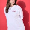 T-shirt oversized με τύπωμα Girls night