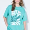 T-shirt oversized με τύπωμα lazy summer