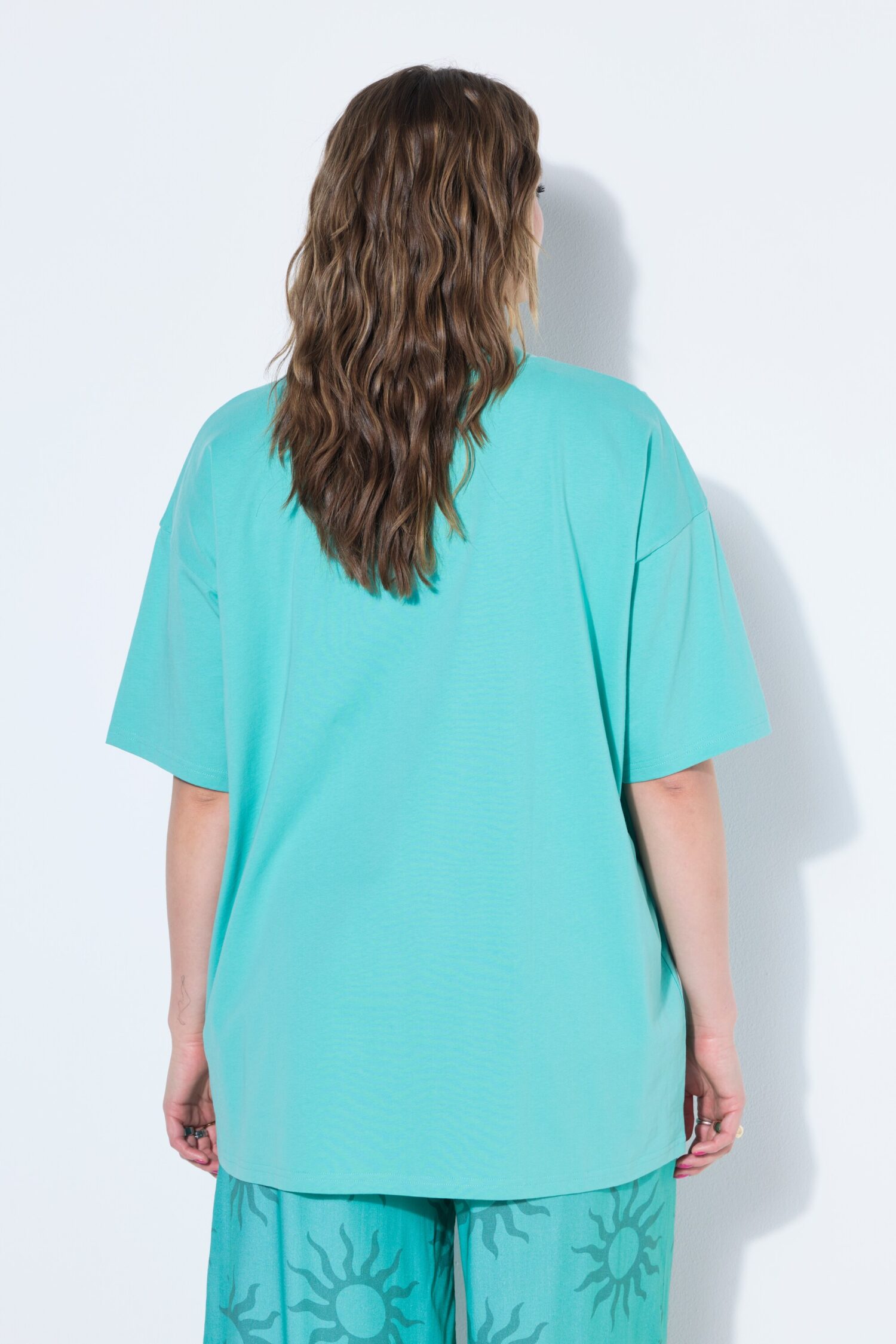 T-shirt oversized με τύπωμα lazy summer